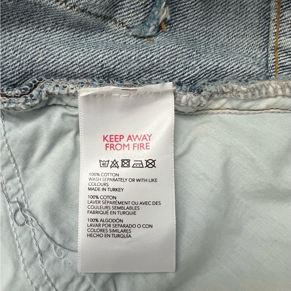 URBAN OUTFITTERS BDG BLUE JEANS SHORTS MOM HIGH WAISTED VINTAGE STYLE Size: 27 - Picture 7 of 16